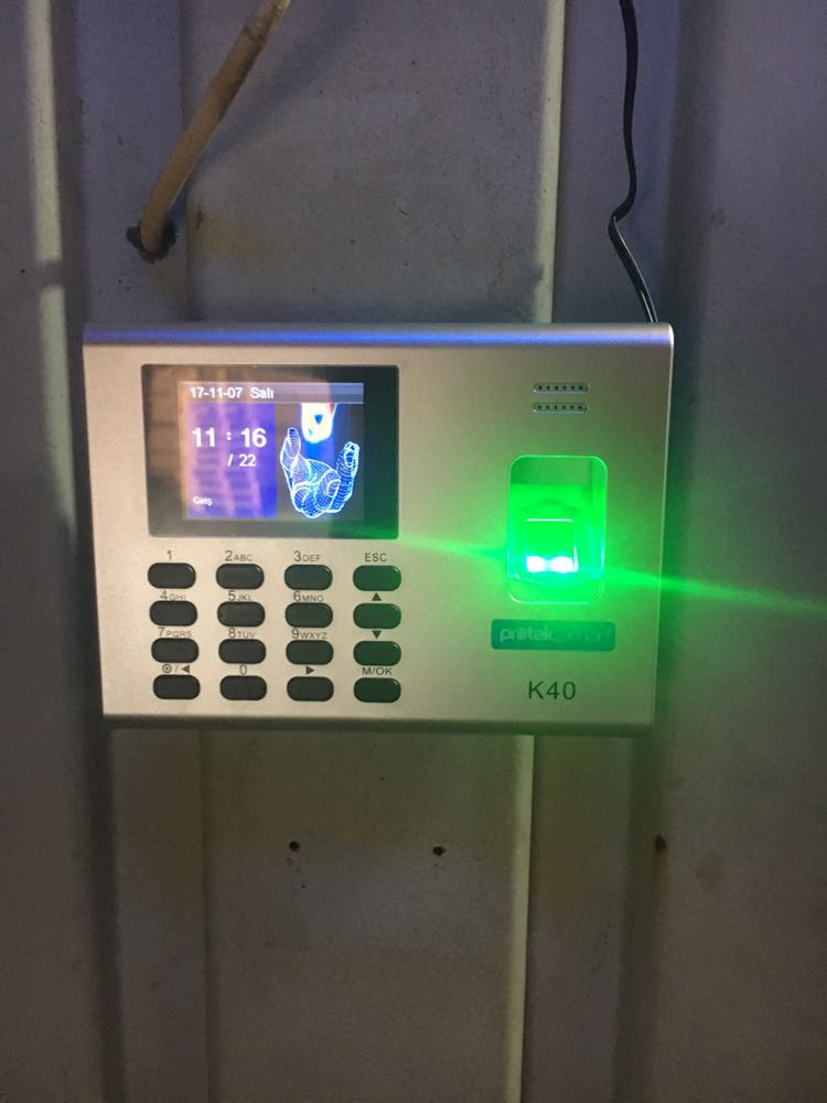 K40-ID Parmak İzi Okuyucu Montaj Görüntüleri